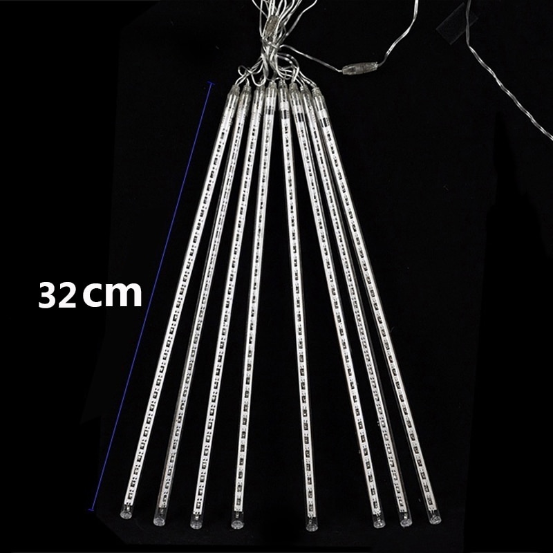 Solar-LED-Meteor-Shower-Rain-Lights-Holiday-String-Lights-Waterproof-Garden-Light-8-Tubes-144-Leds-5 suntasticsolarproducts
