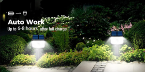 outdoor solar spotlight